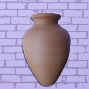 Pote de barro/cerâmica natural 6 litros p/ água ou decorativo.