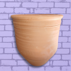 Vaso roman G 50cm com furo de barro/cerâmica para plantas.